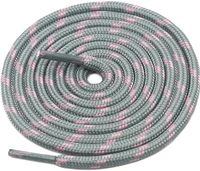 GRAH SANGRAH® 3 Pair (1 Pair Per Single Color) Shoelaces for Hiking Shoes, Walking Sneakers, Climbing, Work Boot, Running, Casual, Sport Shoes (SL-211-212-215) - 120 cm, Grey Pink_Grey Green_Grey Black